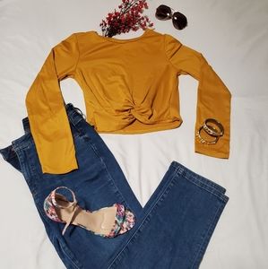 Long Sleeve Sexy Top